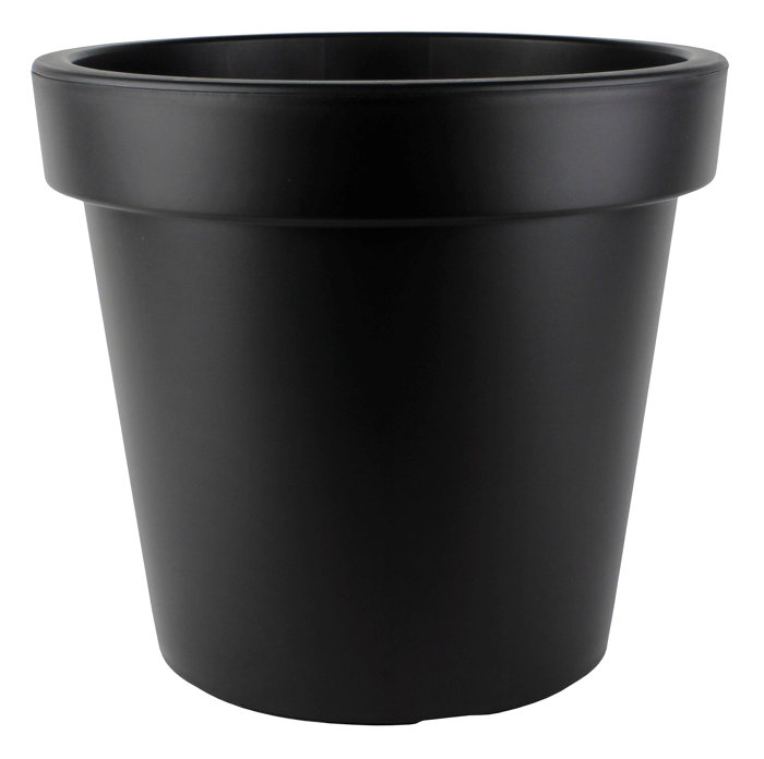 Plastkrukke svart Ø30 x H27,3 cm